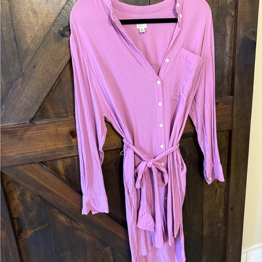 a new day Lavender Button-Up Dress